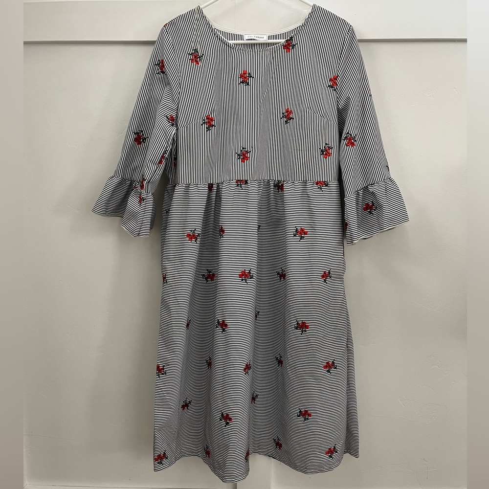 Women’s Large Ces Femme Dress With Embroidered Flowers